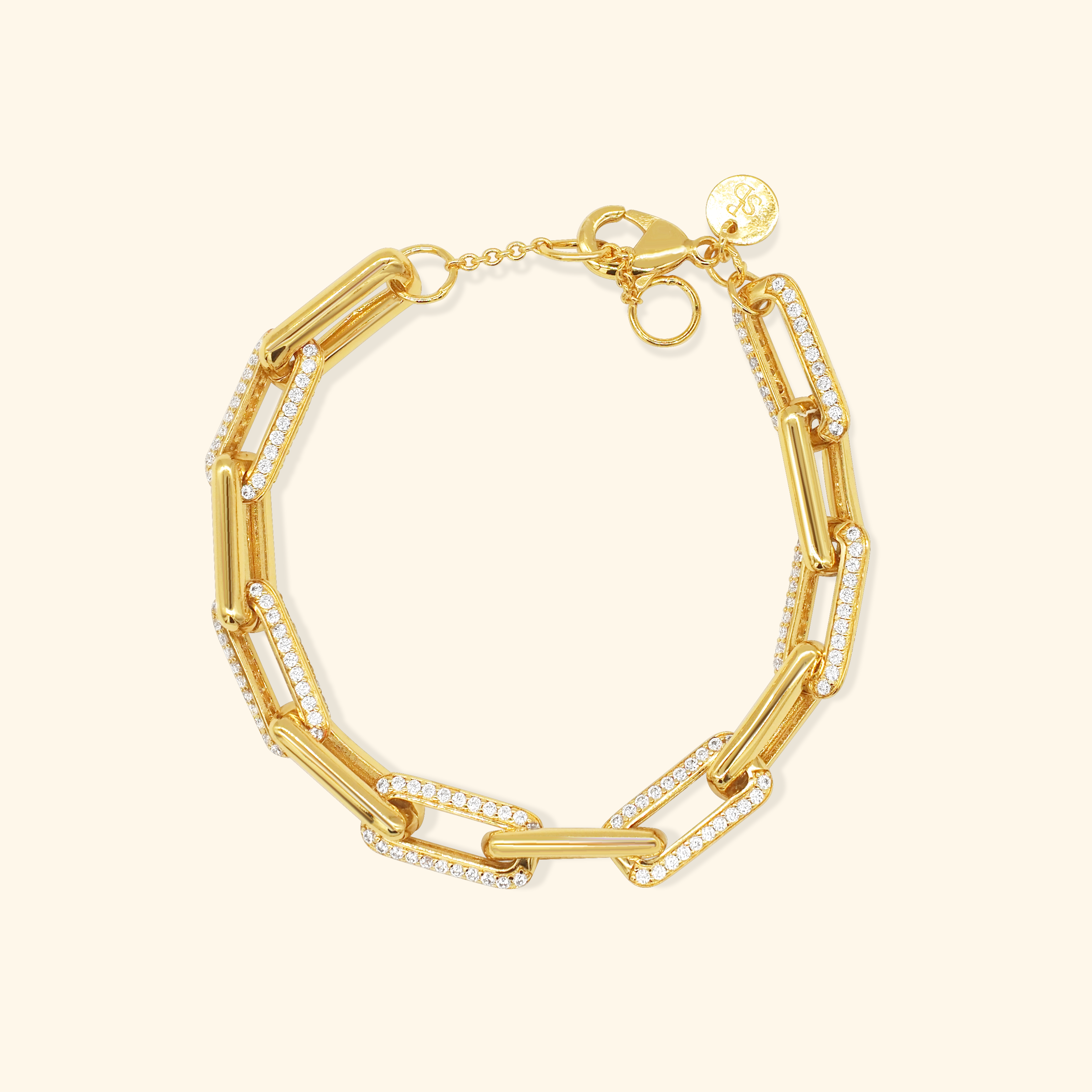 Kourtney Crystal Chain Bracelet