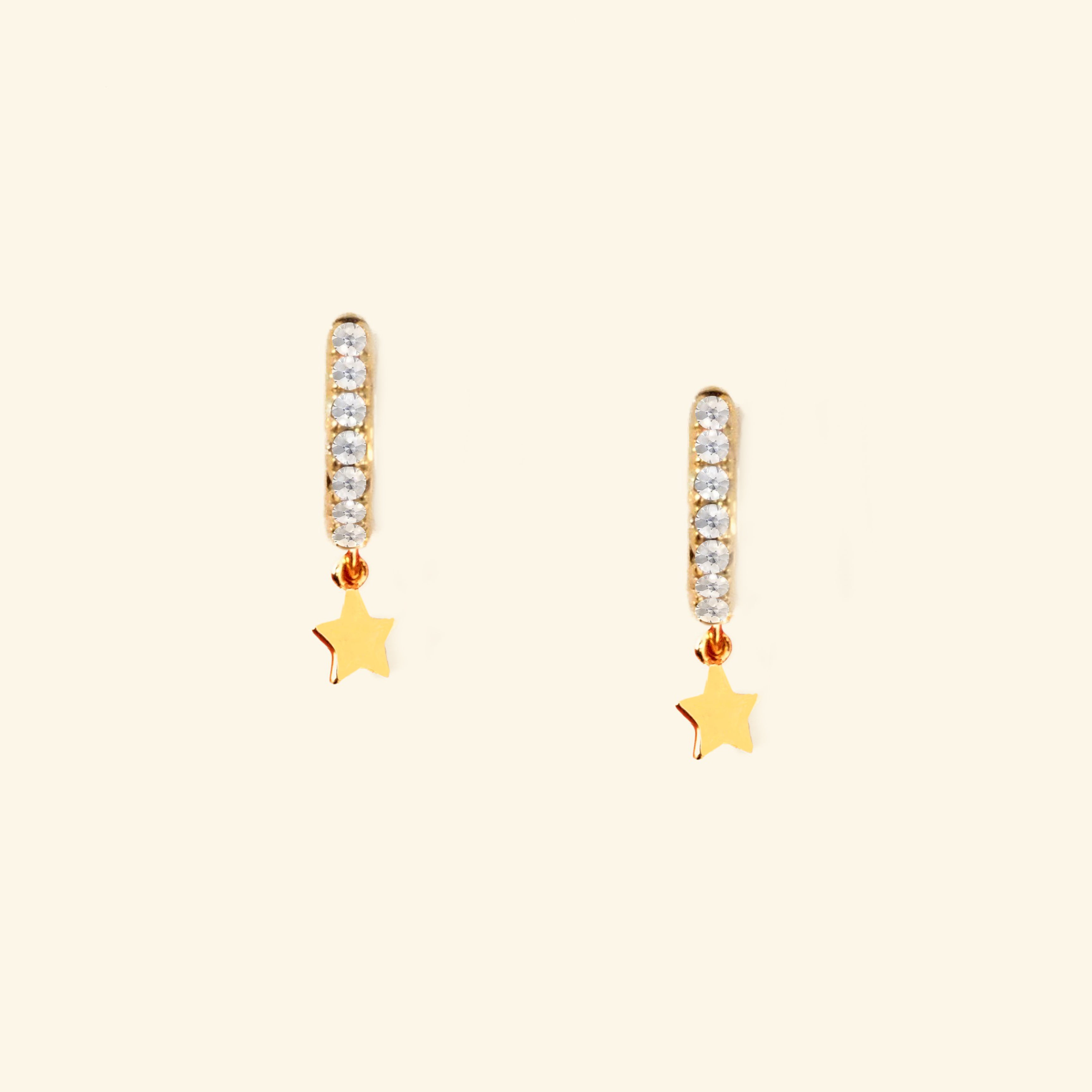 Mini Stars Huggie Hoop Earrings