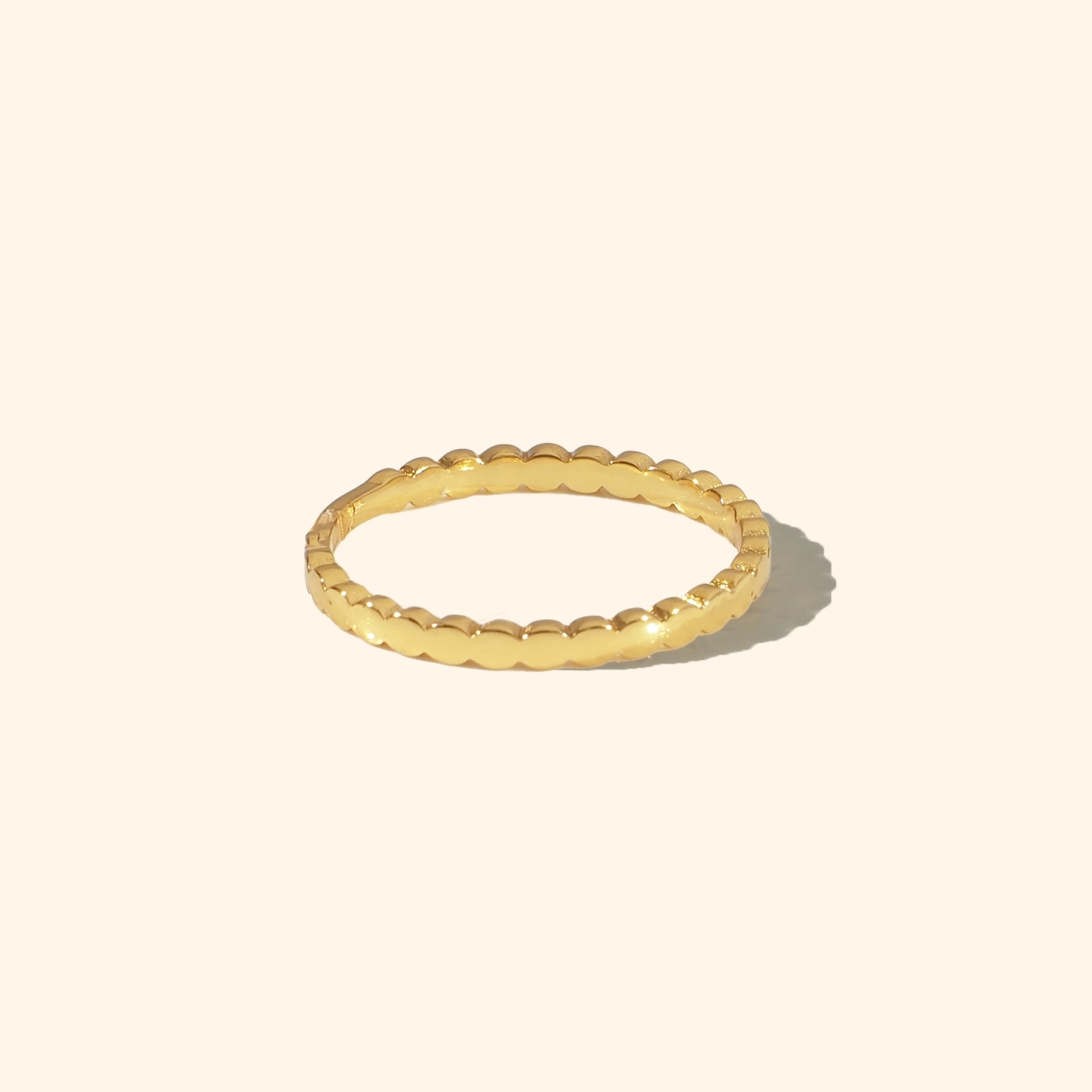 Flat Caviar Ring