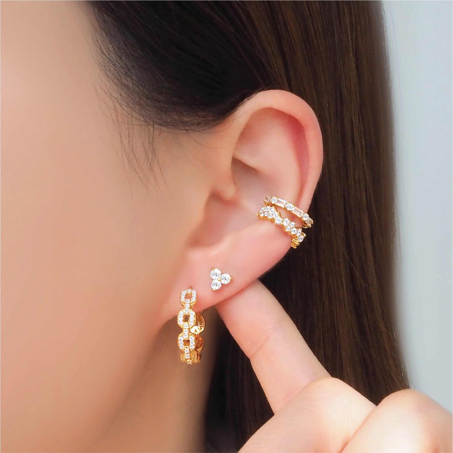 Sparkly Crystal Quinn Stud Earrings