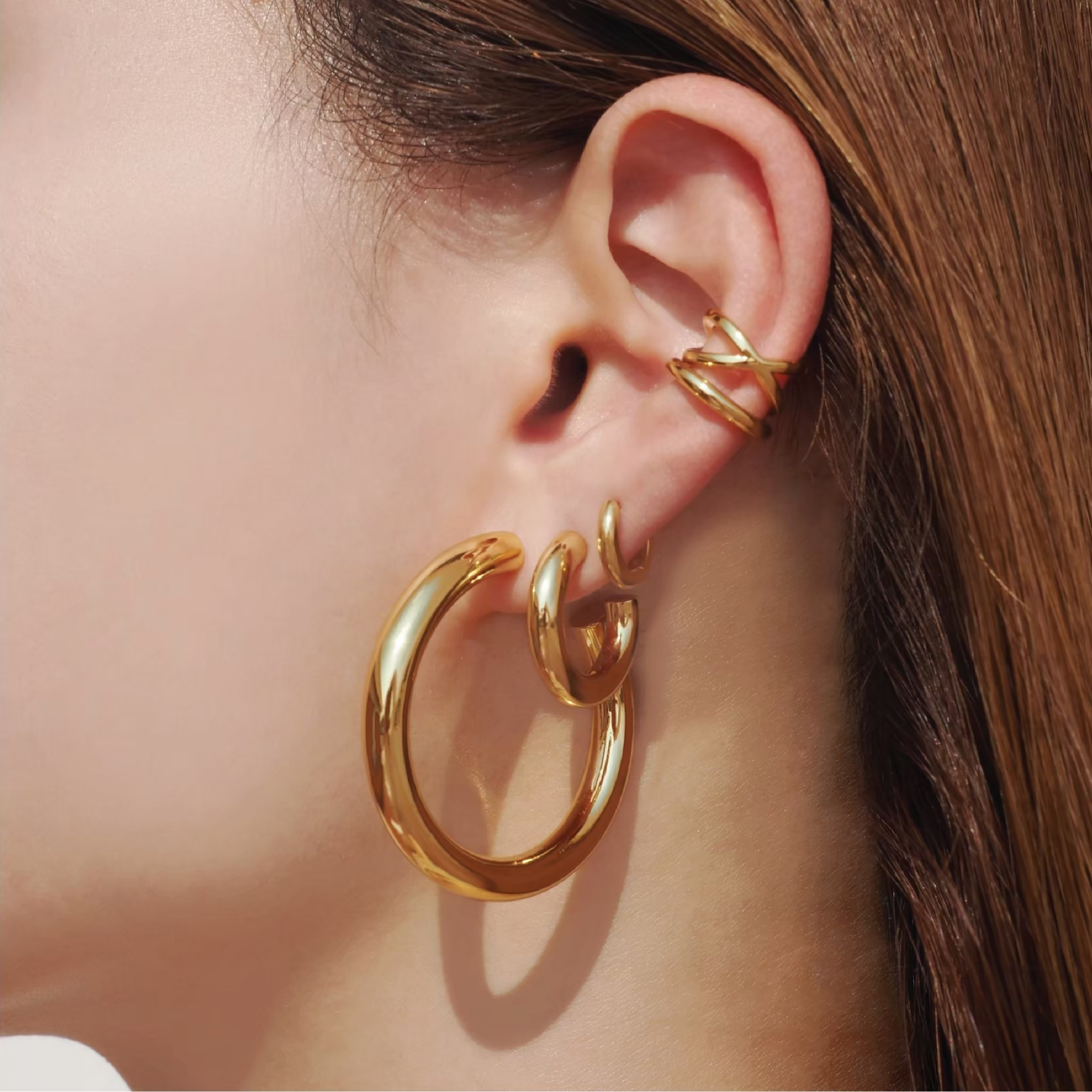 Gigi 40 mm Hoop Earrings