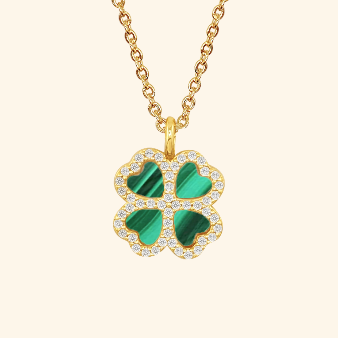 Lucky Emerald Clover Necklace