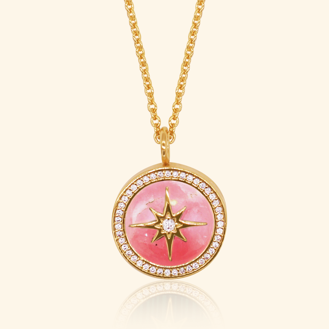 Stellar Rose Locket Necklace