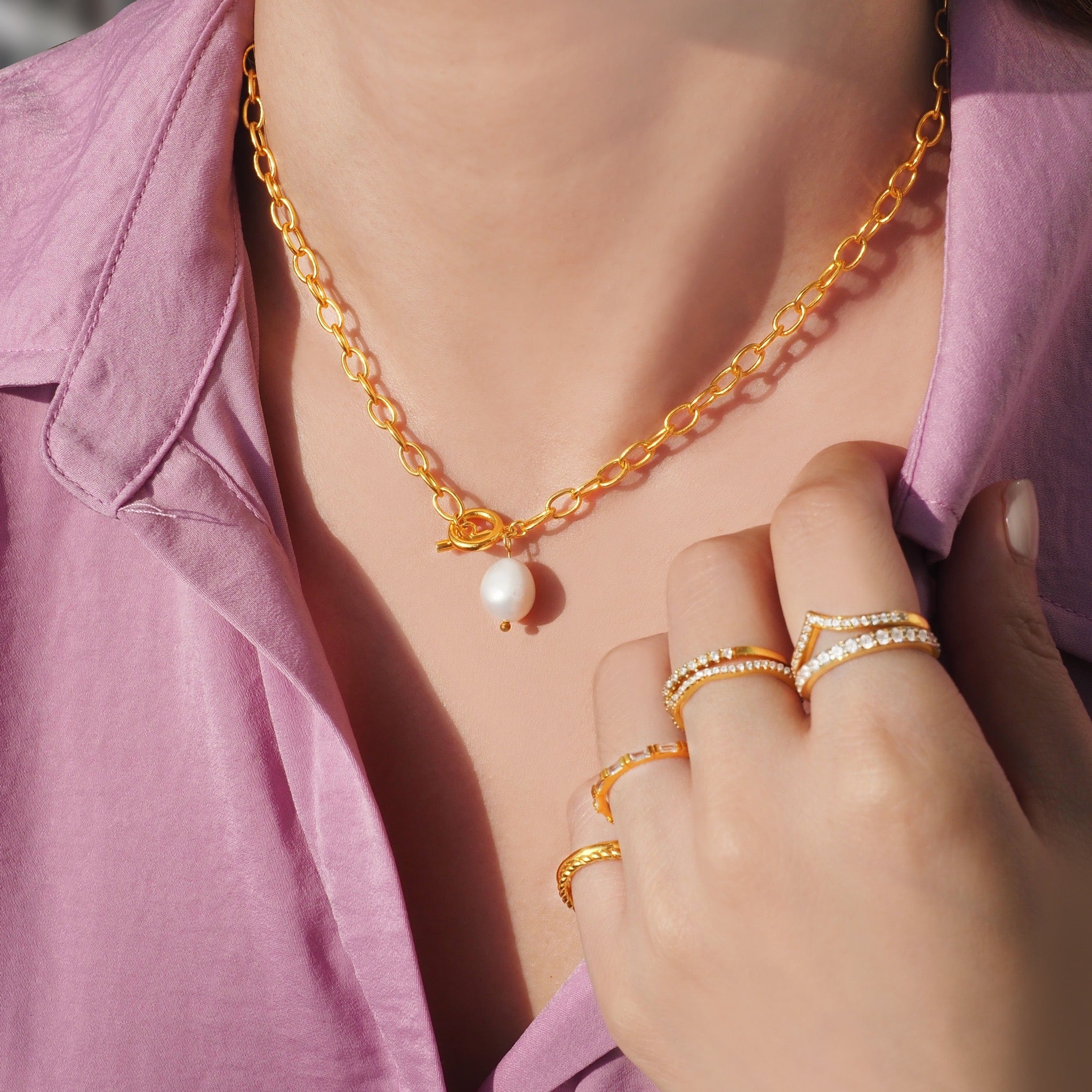 Fresh Pearl Choker Chain