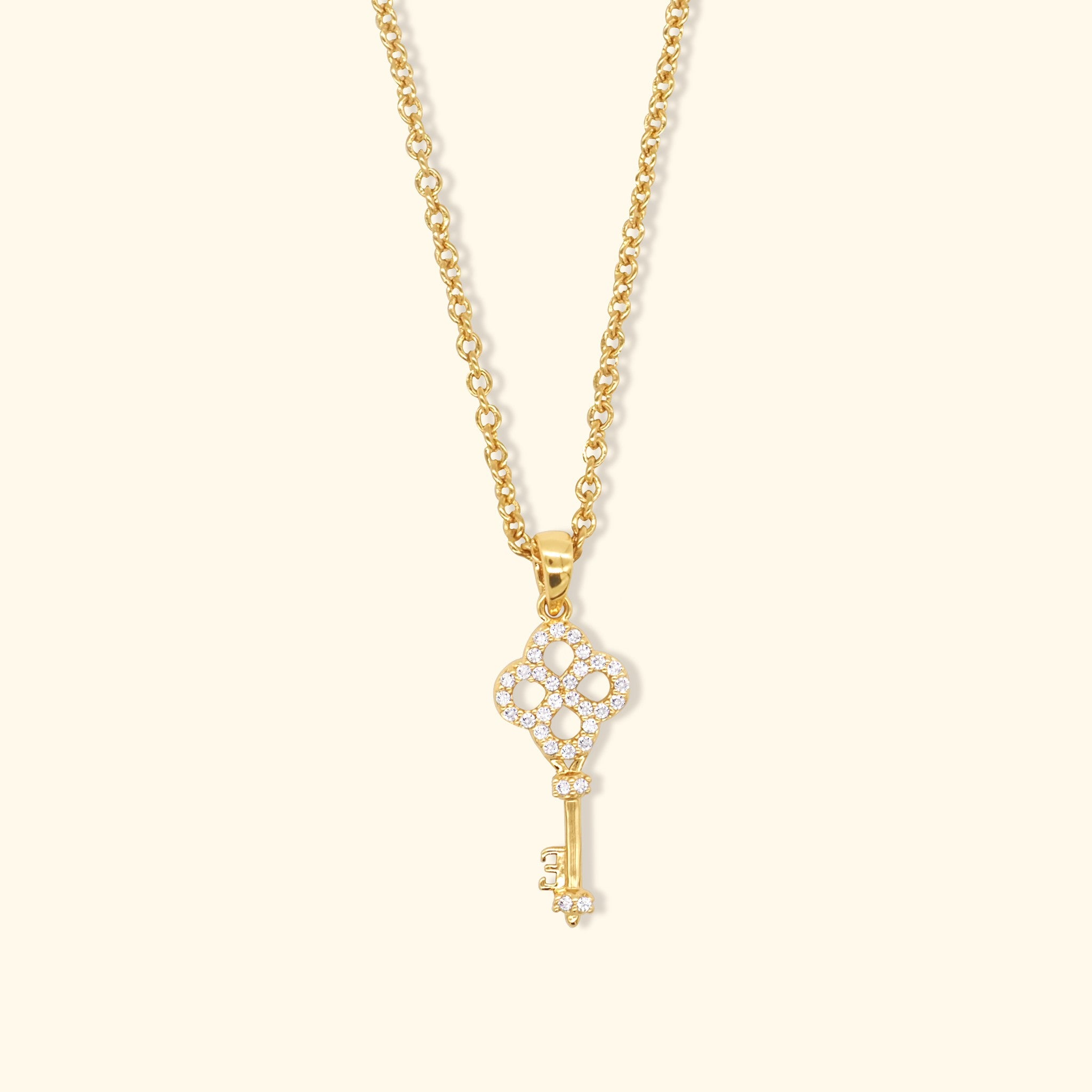 Crystal Key of Success Necklace