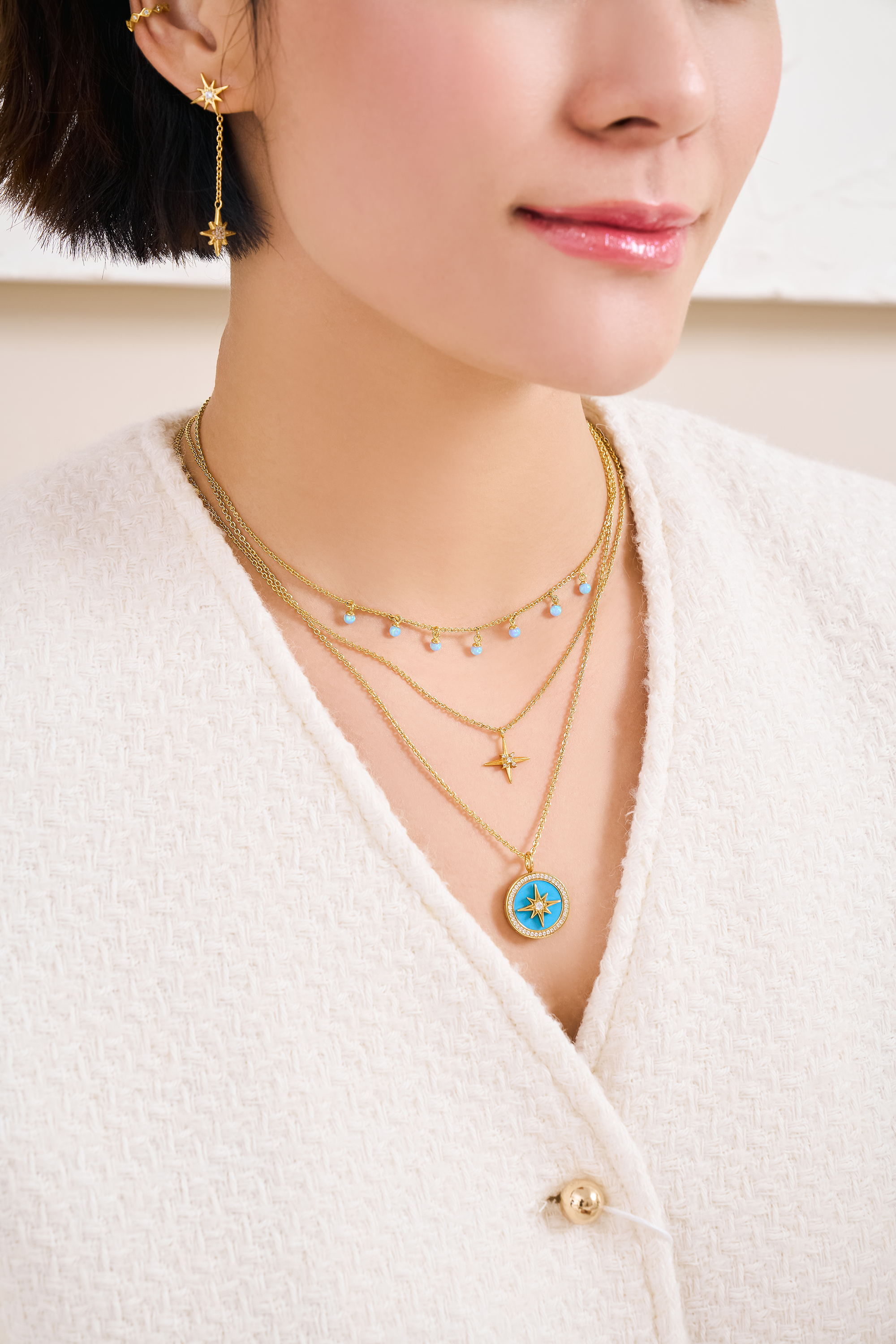 Stellar Amazonite Locket Necklace