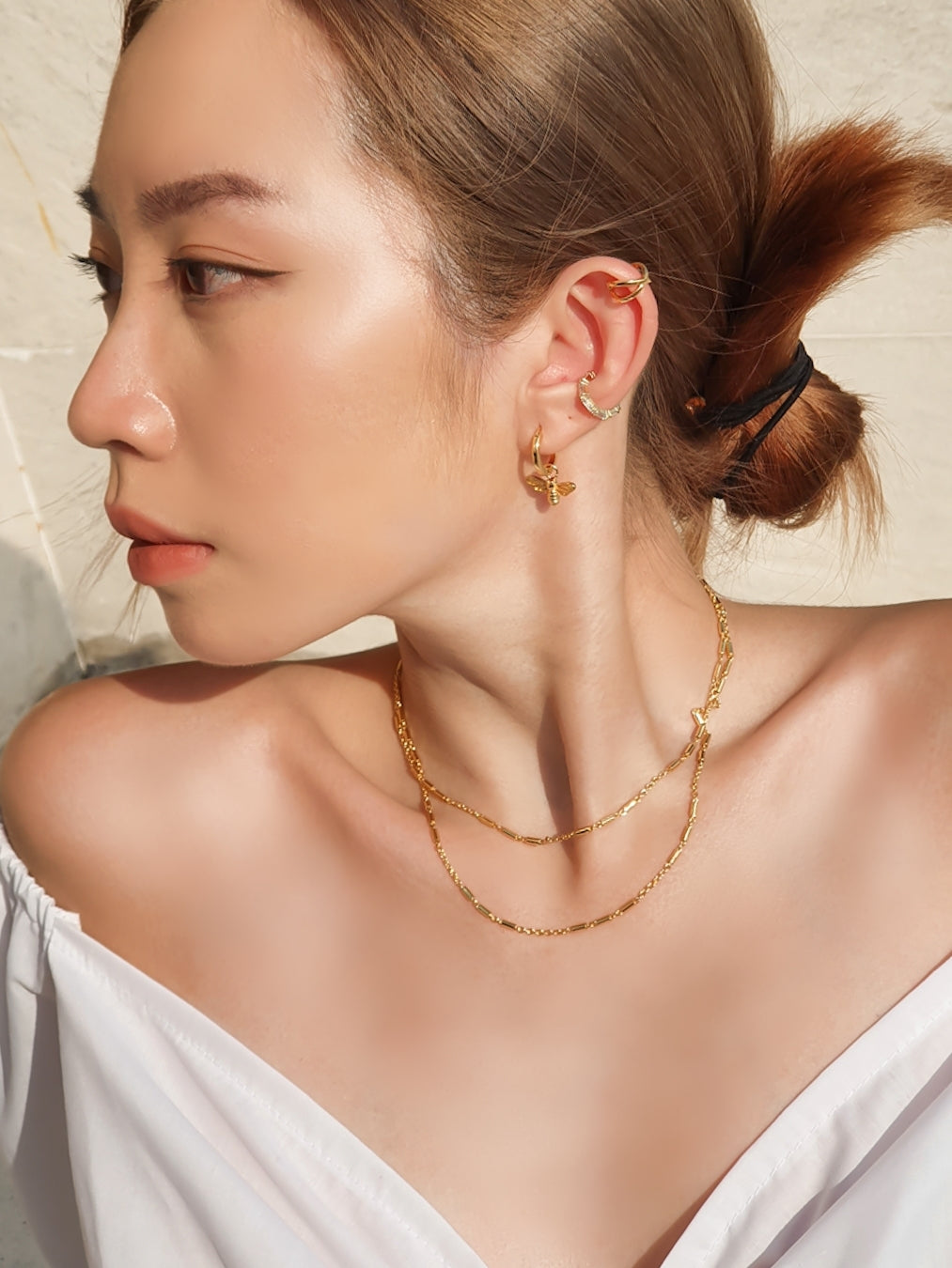 Minimal Judy Choker Multilayer Necklace