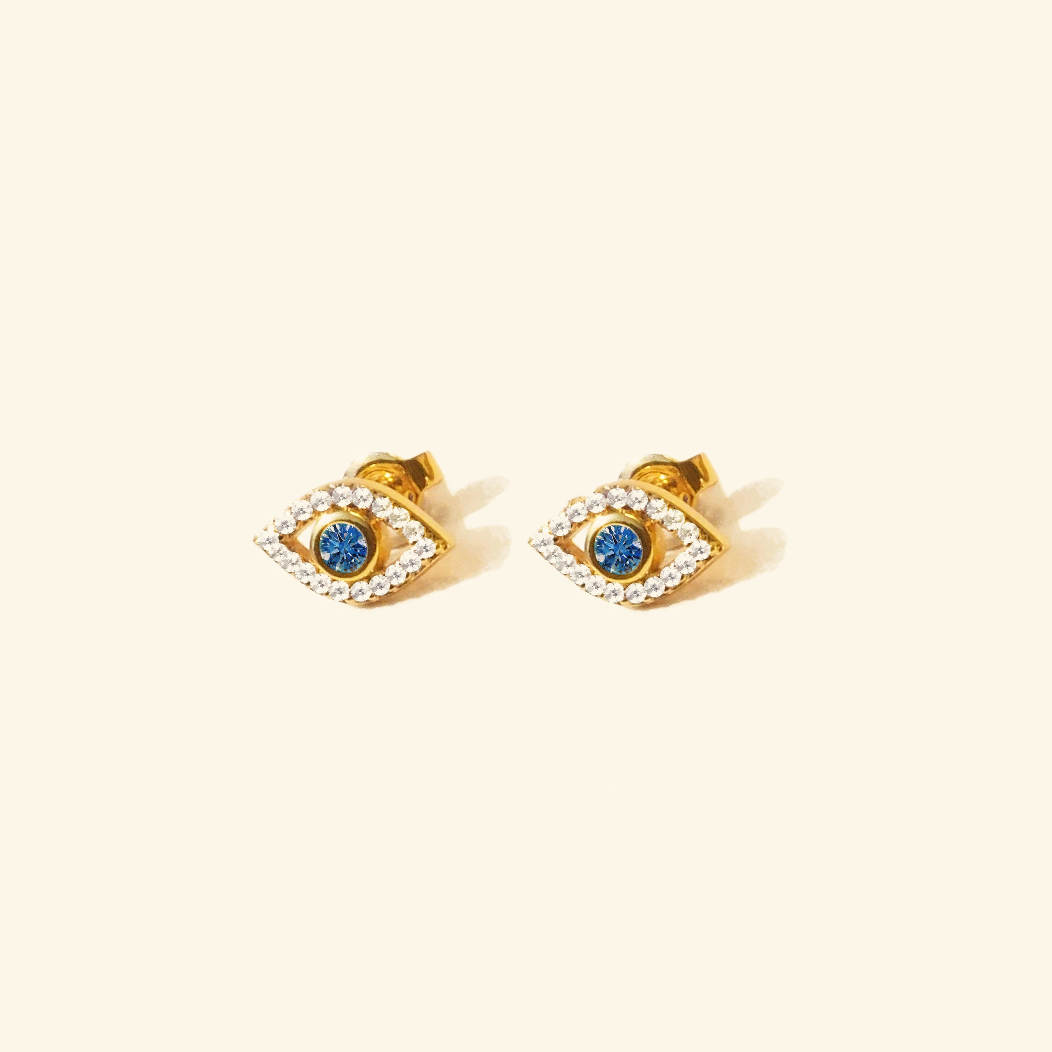 The Devil Eye Stud Earrings