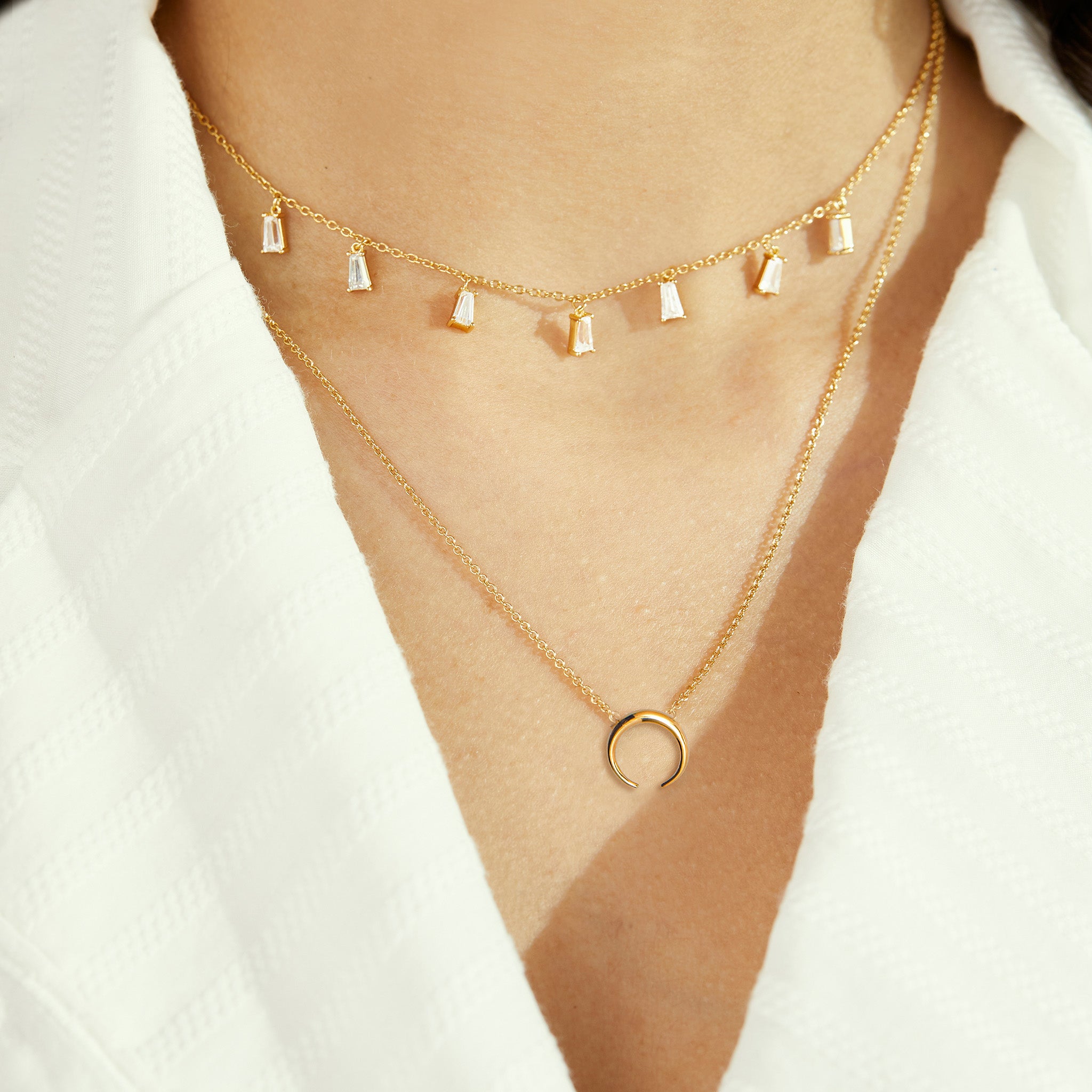 Crystal Baguette Choker