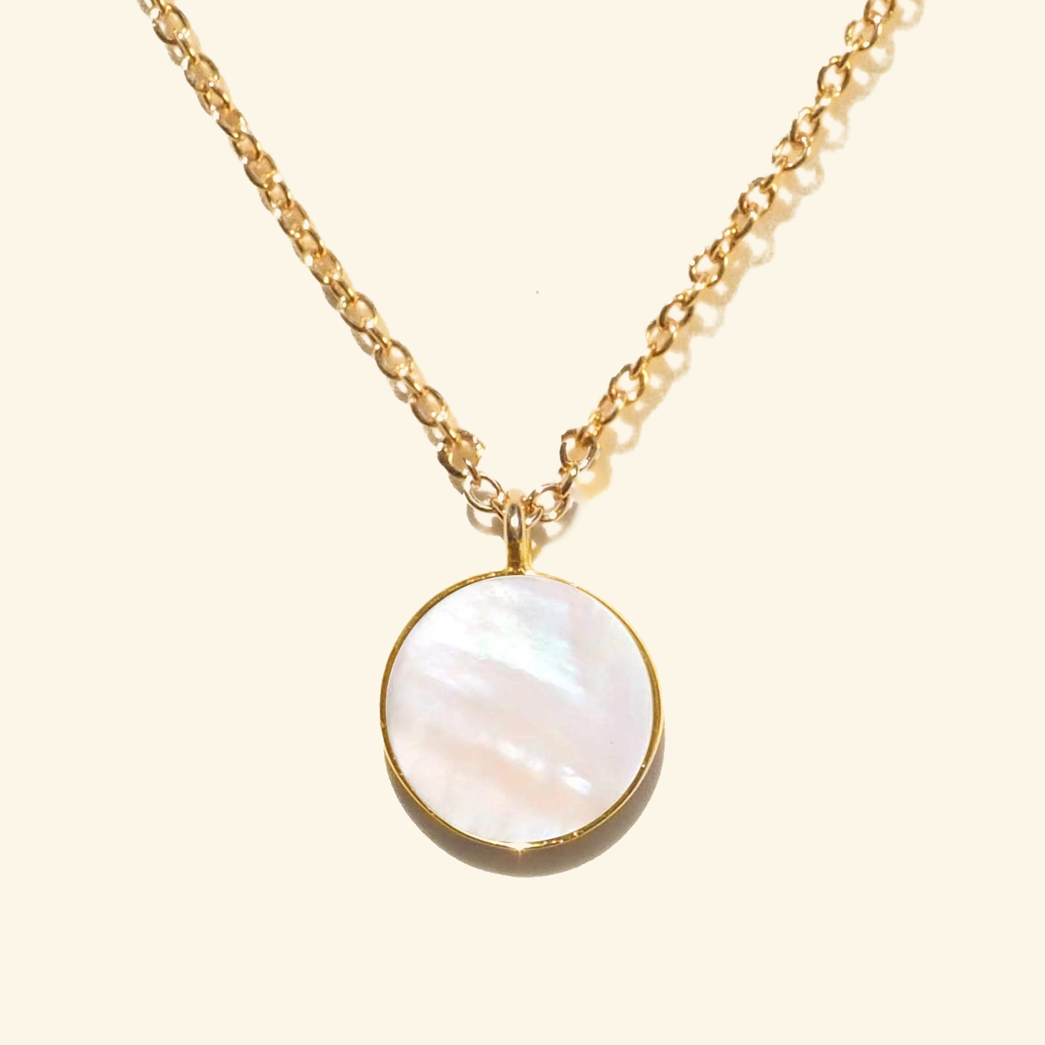 Pearl Disc Necklace