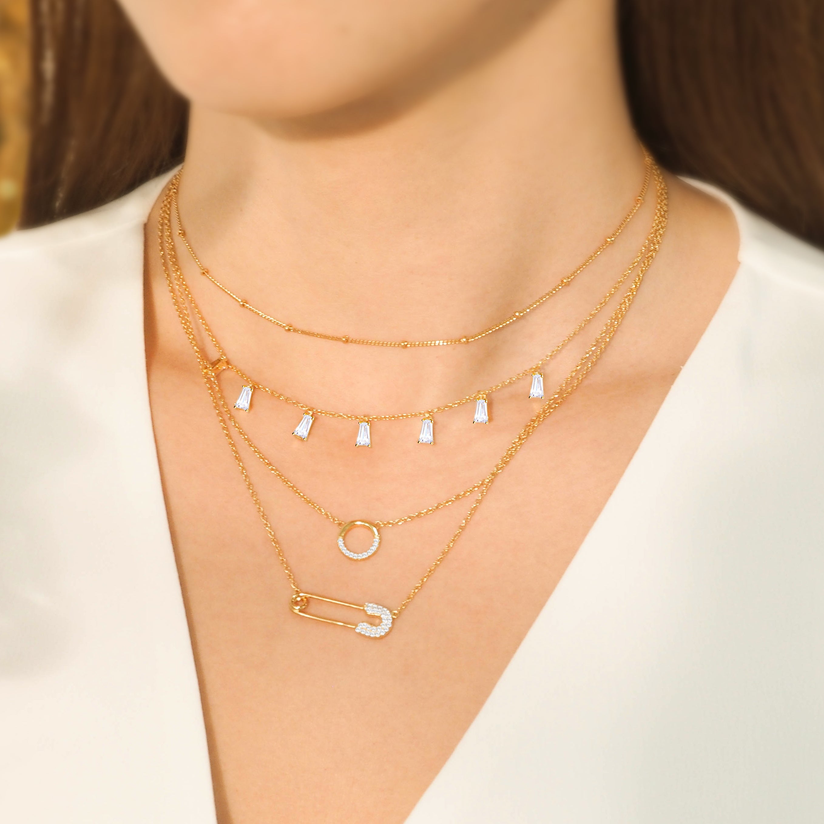 Crystal Baguette Choker