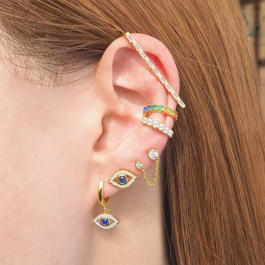 The Devil Eye Stud Earrings