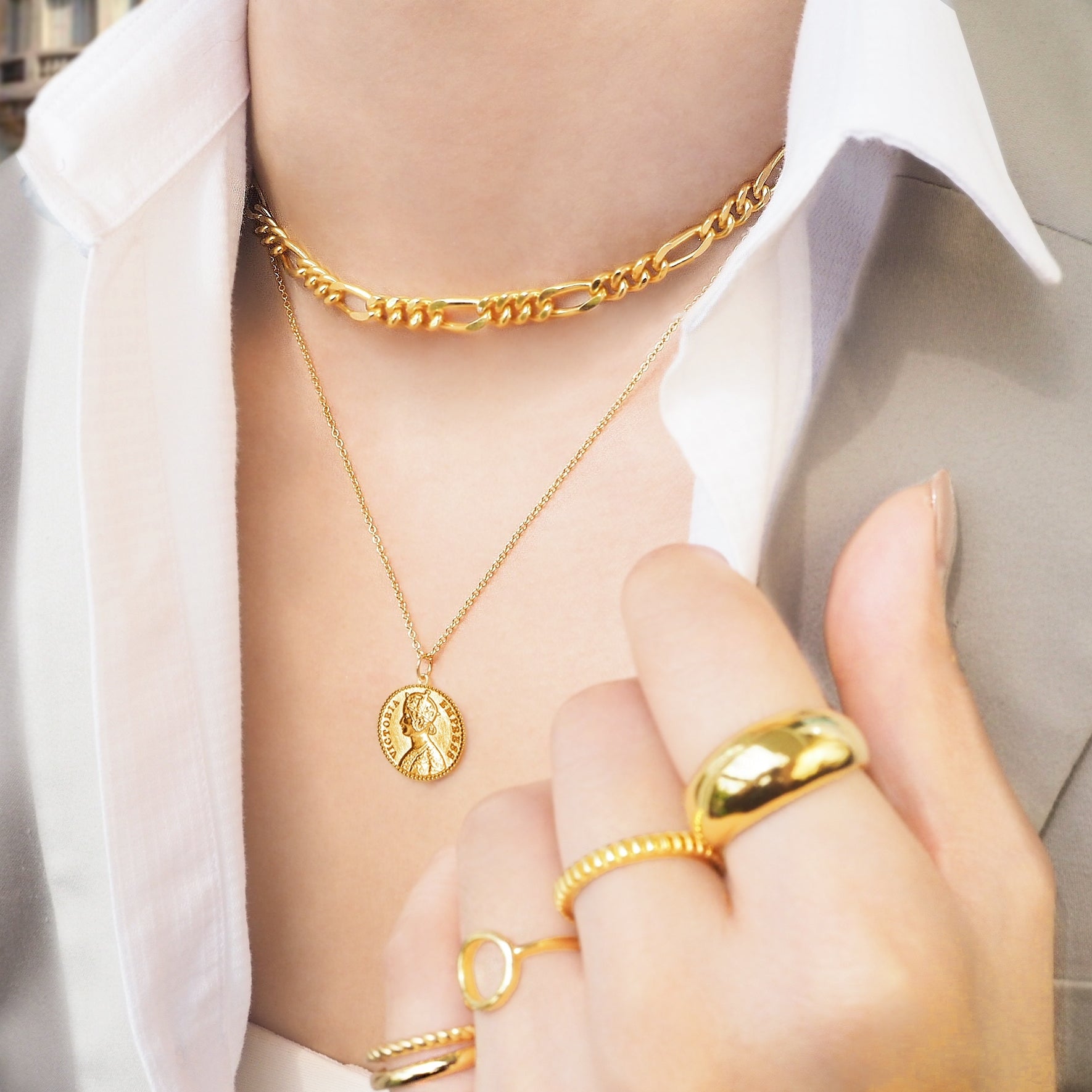 Victoria Empress Coin Necklace