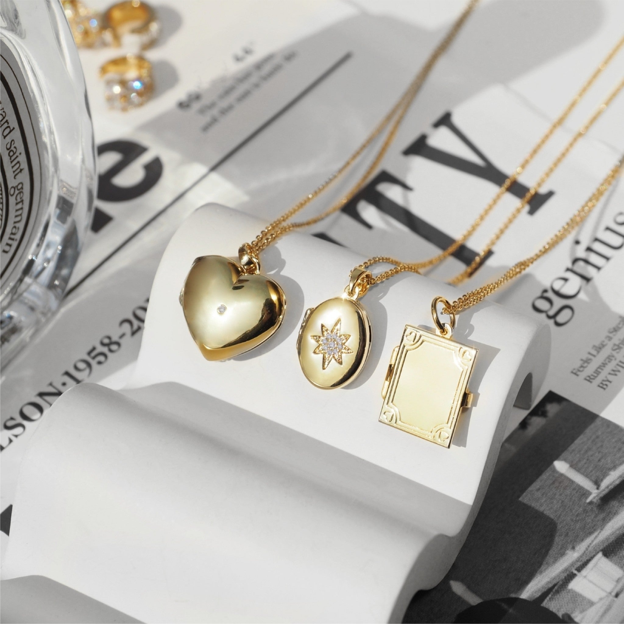 Book Locket Necklace
