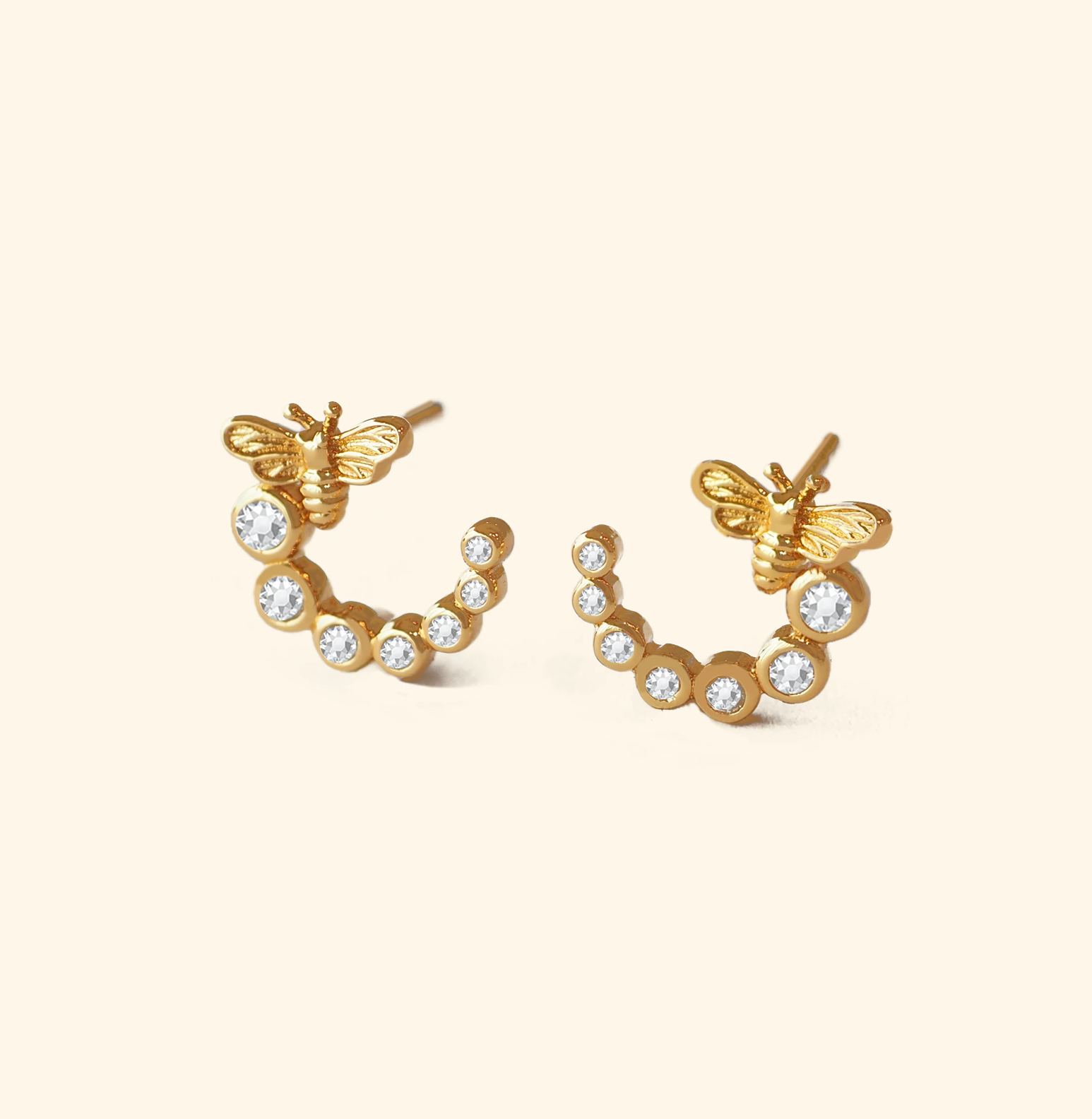 Little Flying Bee Stud Earrings