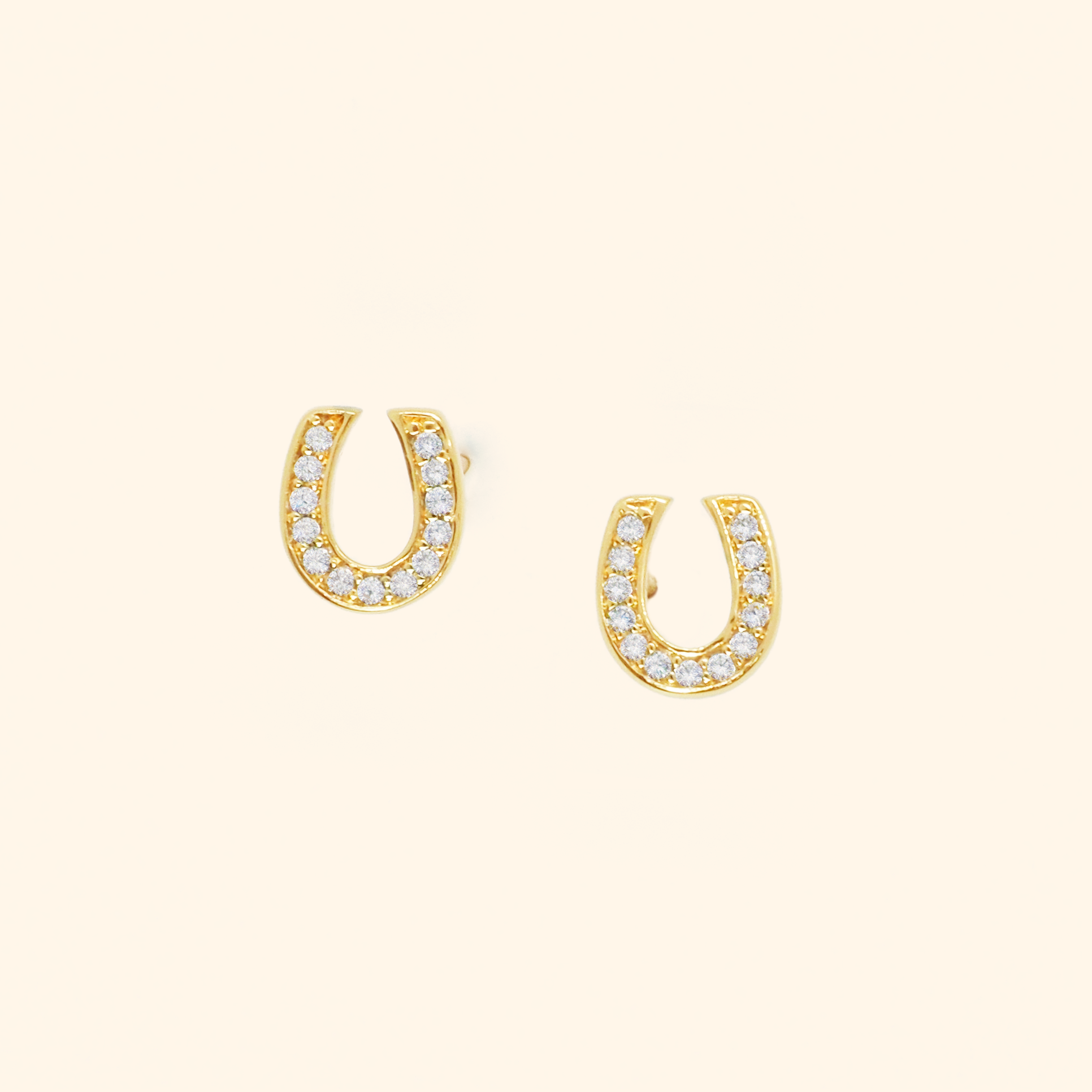 Mini Horseshoe Stud Earrings