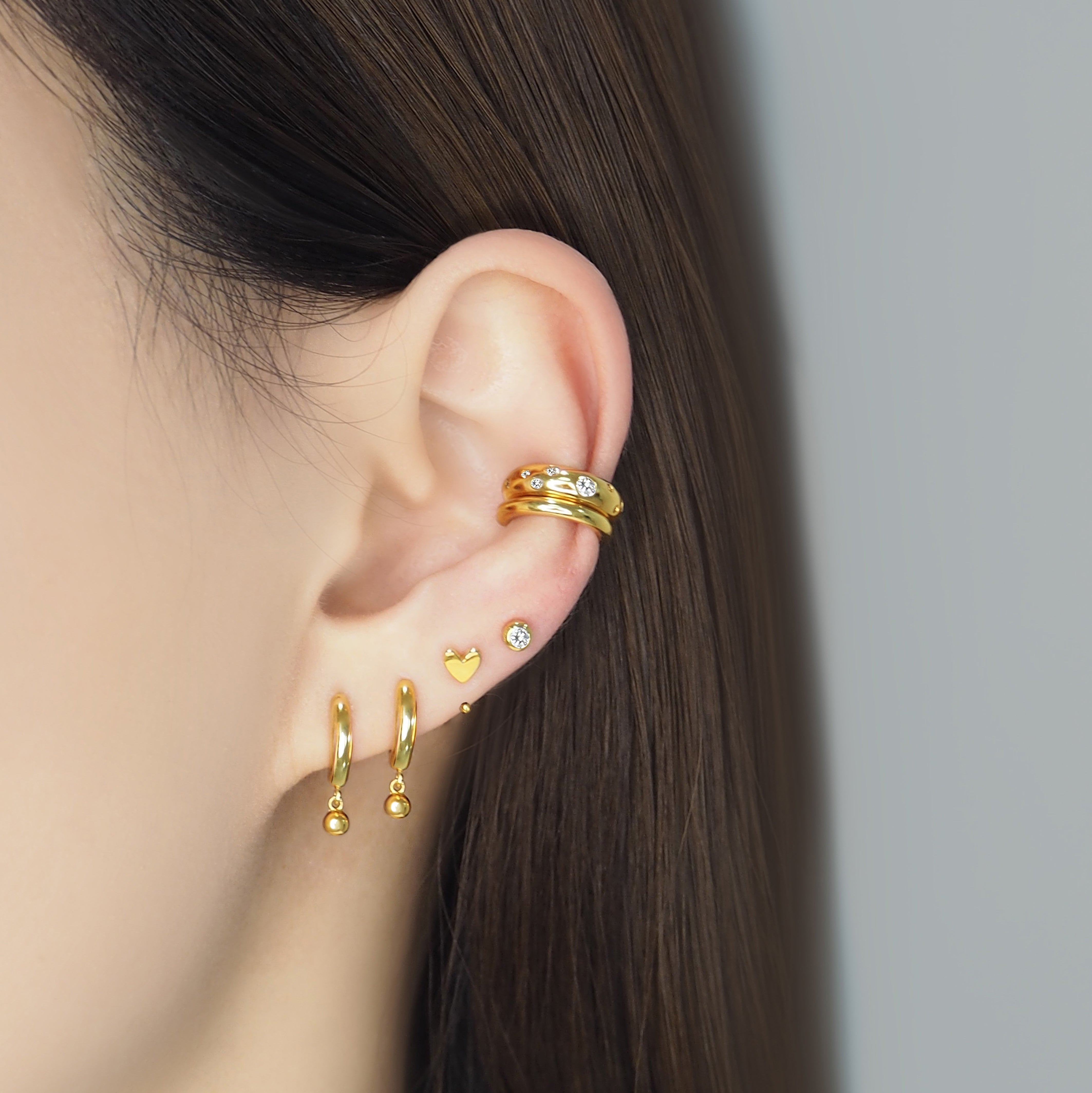 最適な価格 LAB 大幅値下げ！KISKA CHUNKY CUFF EAR ピアス(片耳用