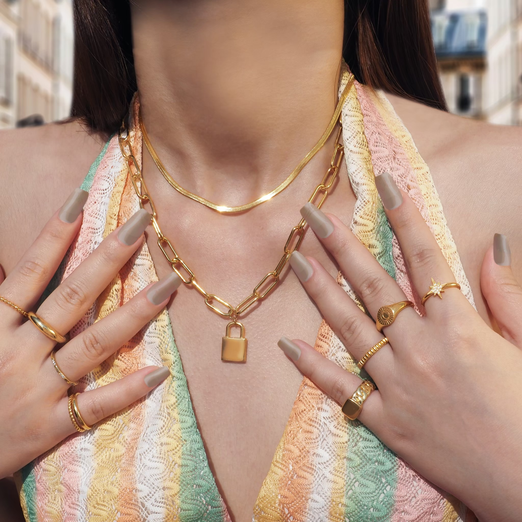 Slim Snake Chain Choker