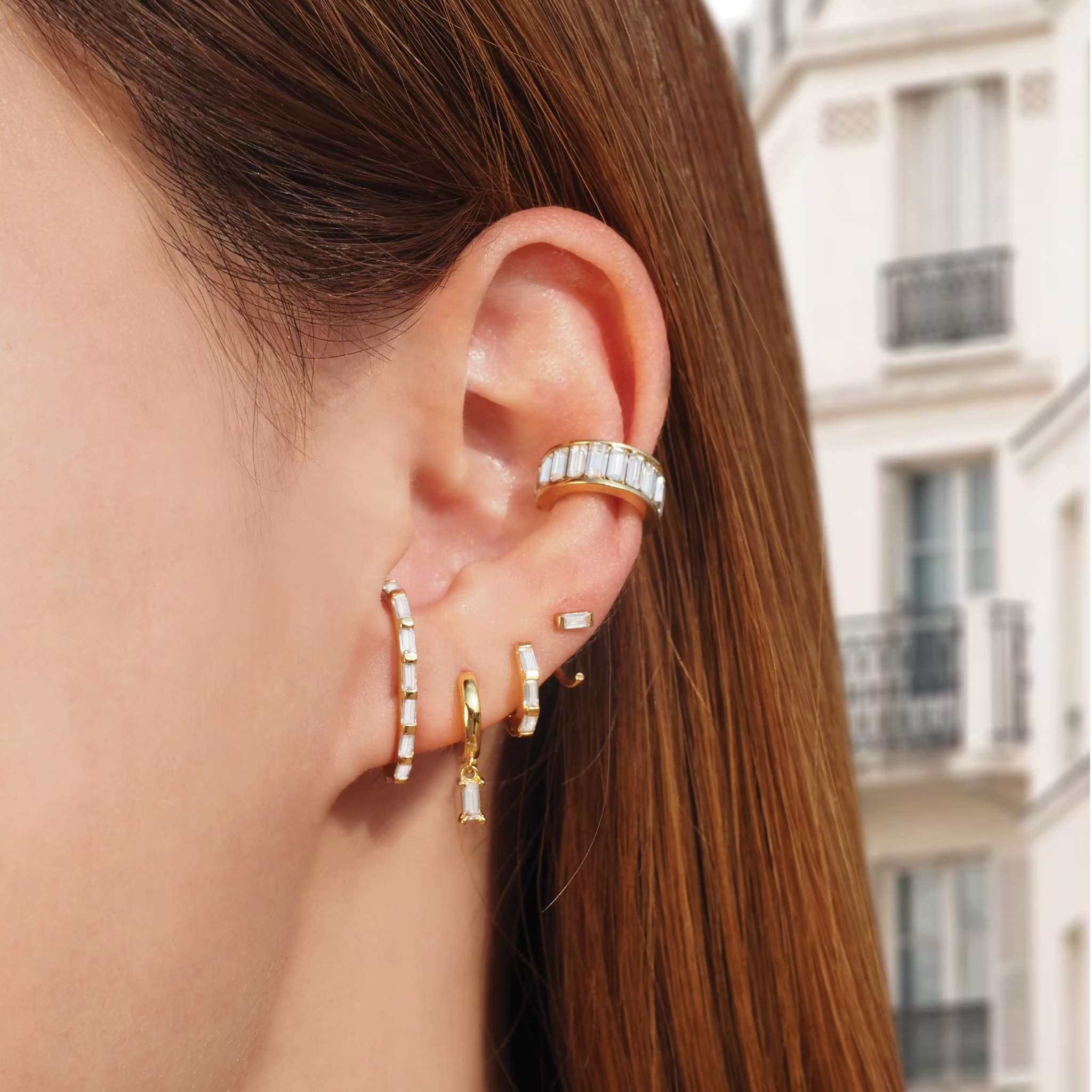 Baguette Reversible Earrings