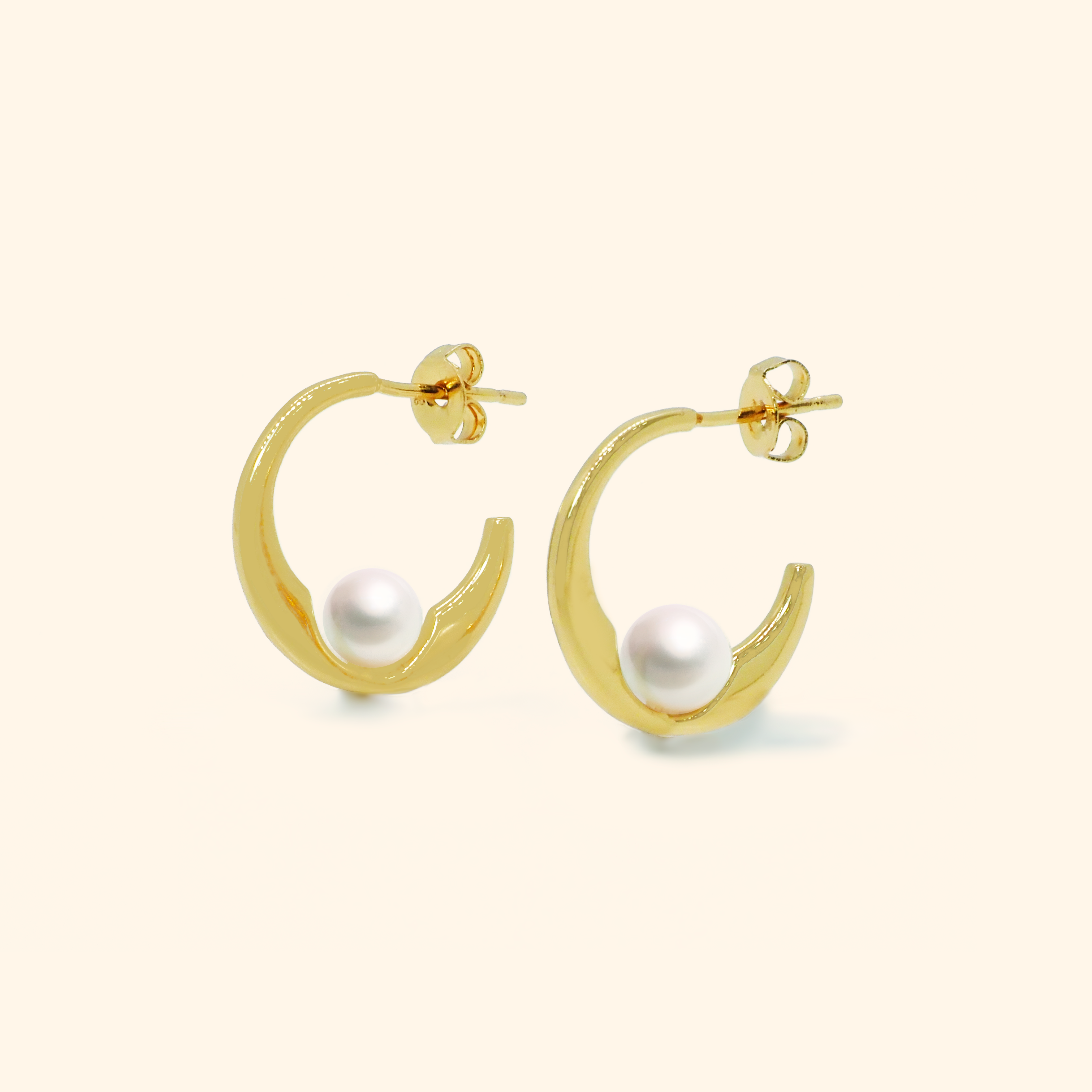 Lunar Pearl Earrings