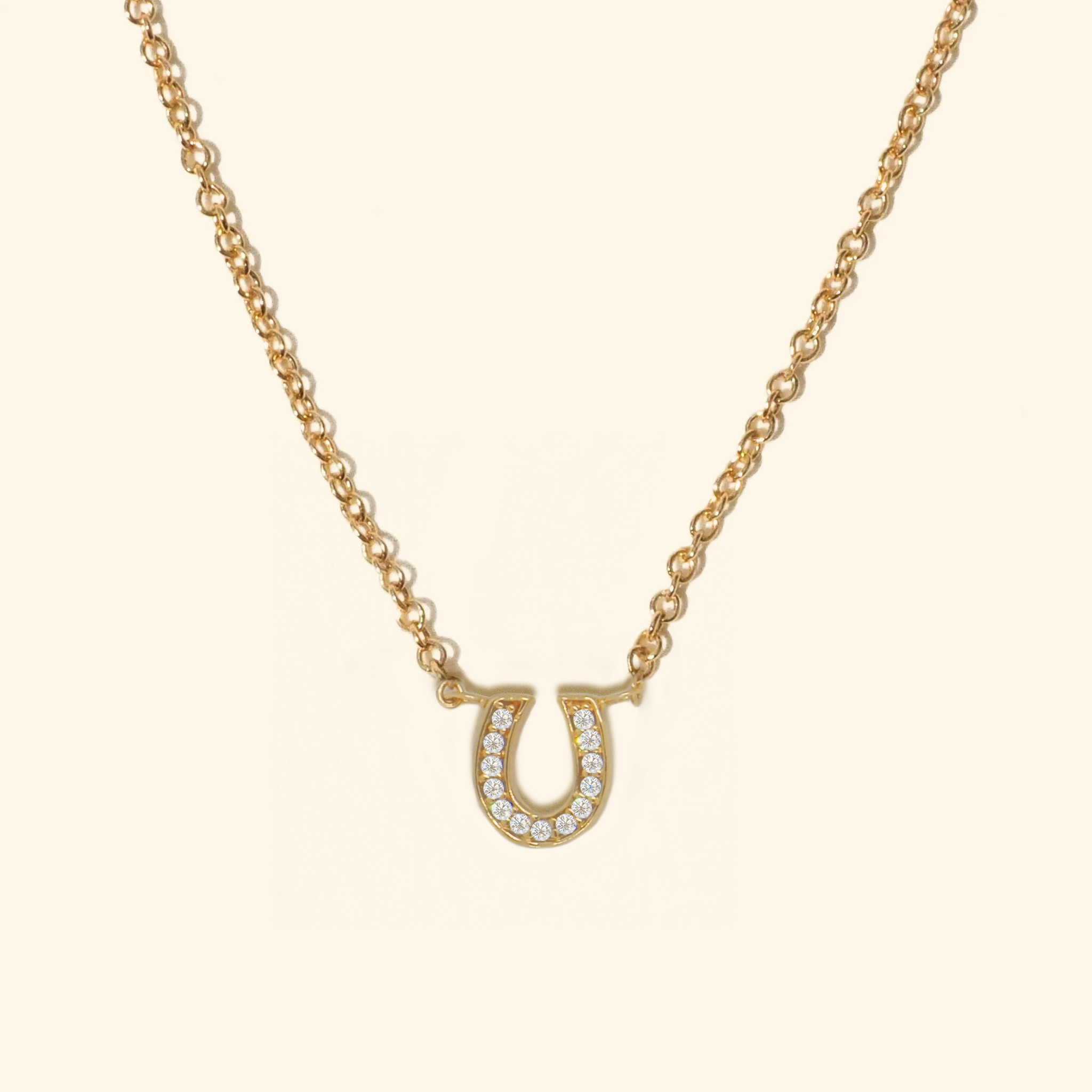 Mini deals horseshoe necklace