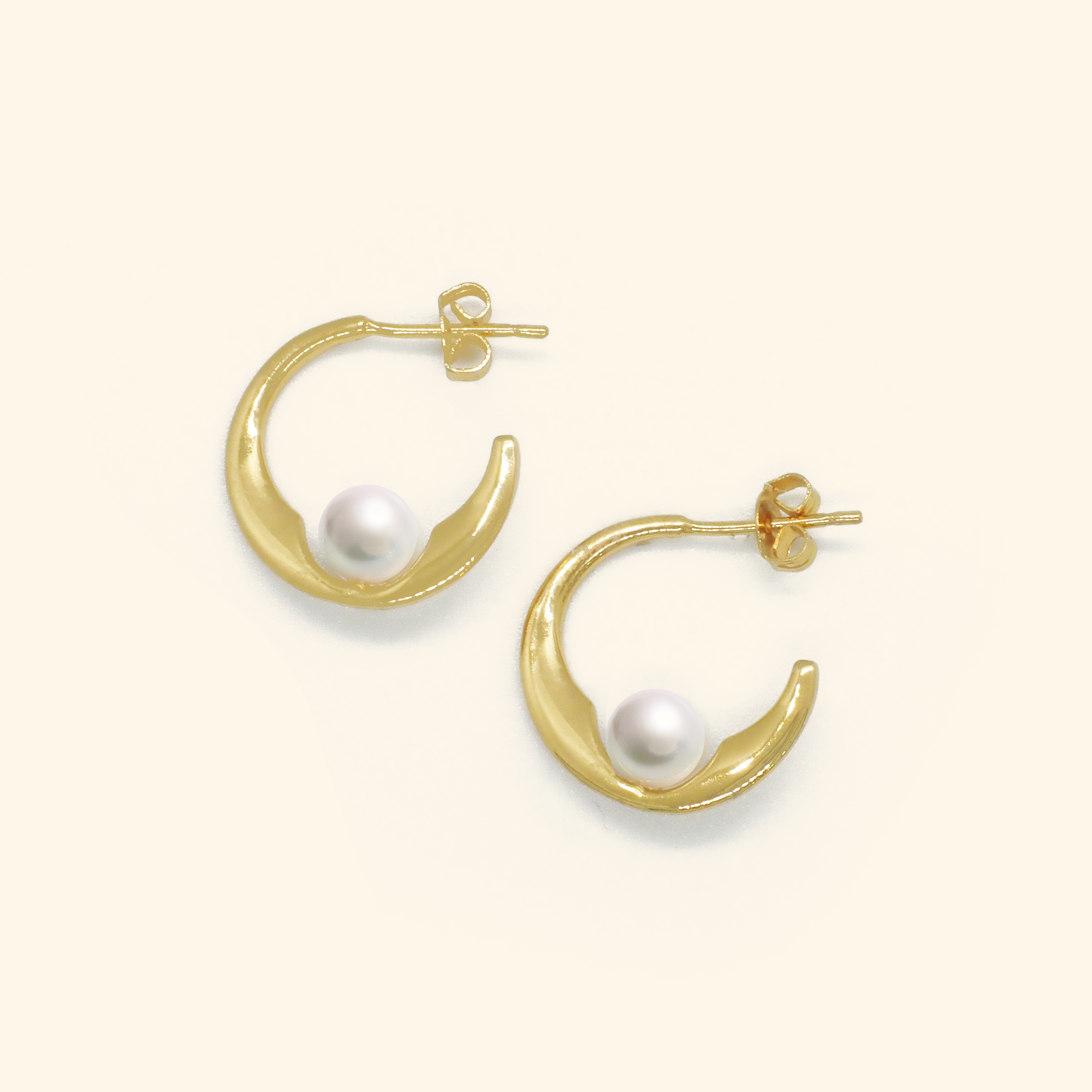 Lunar Pearl Earrings